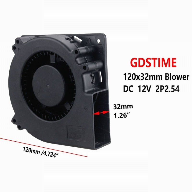 Gdstime 120x32mm 12V 귯ø DC ǳ ð  2 ,..